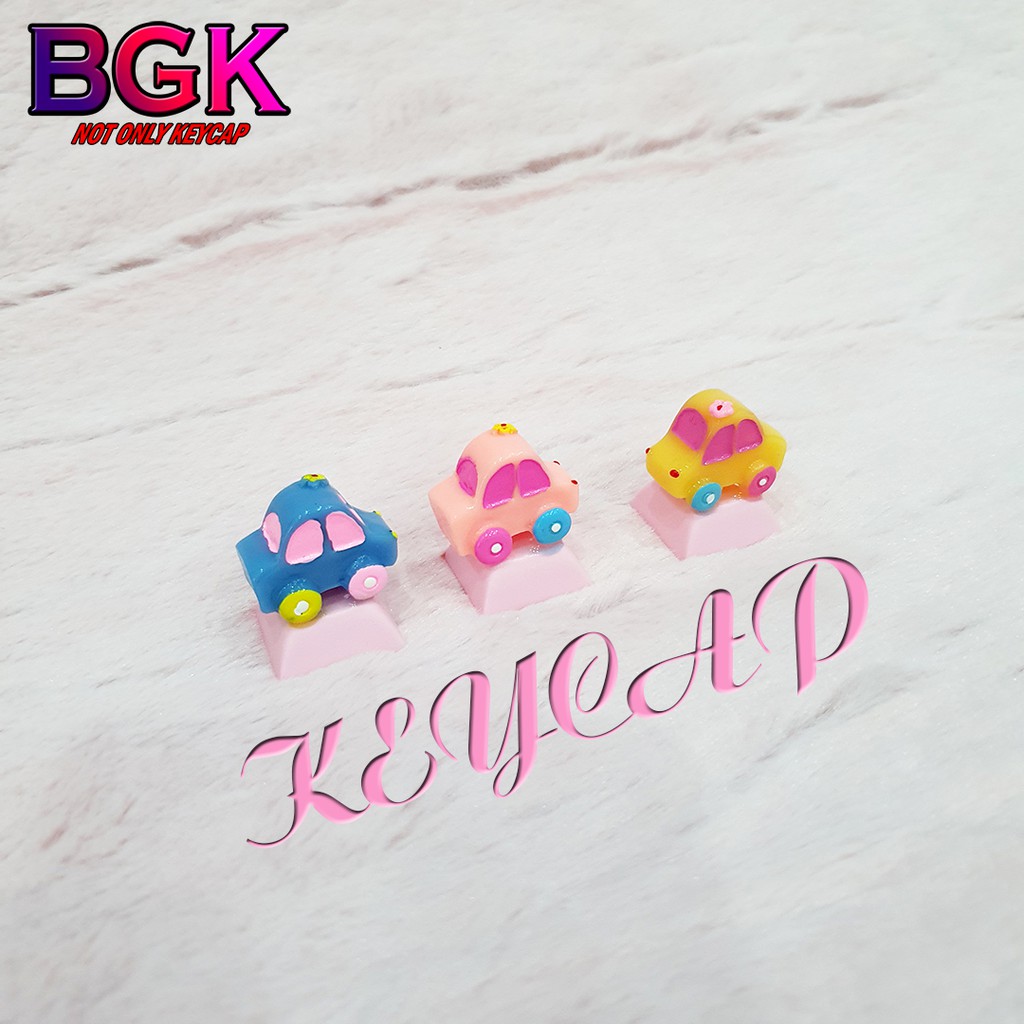 Keycap Lẻ hình ô tô nhỏ cực đẹp và dễ thương ( keycap resin độc lạ )( Keycap Artisan )