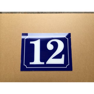 Biển Số Nhà - In Chìm nội dung (Tặng Vít Nở hoặc Băng dính Xốp) - Bảo hành Trọn Đời