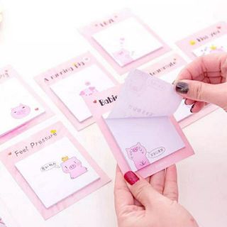 Giấy note mẫu heo hồng