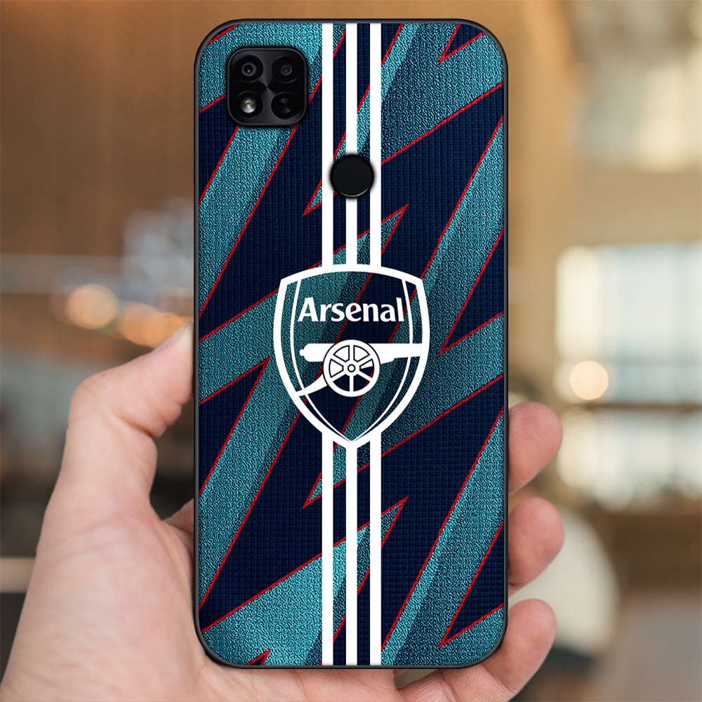 Ốp lưng Xiaomi Redmi 10A viền đen in hình Arsenal FC