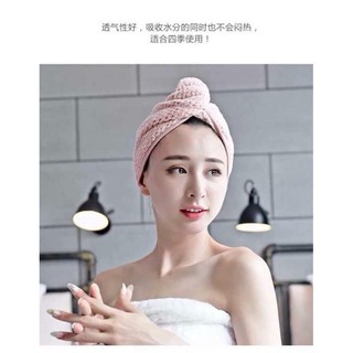 Khăn quấn đầu lau tóc