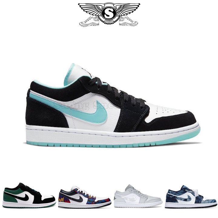 Giày Jordan Cổ Thấp Xanh Ngọc Island Green Full Box - JD1 [ Sướng Sneaker ]