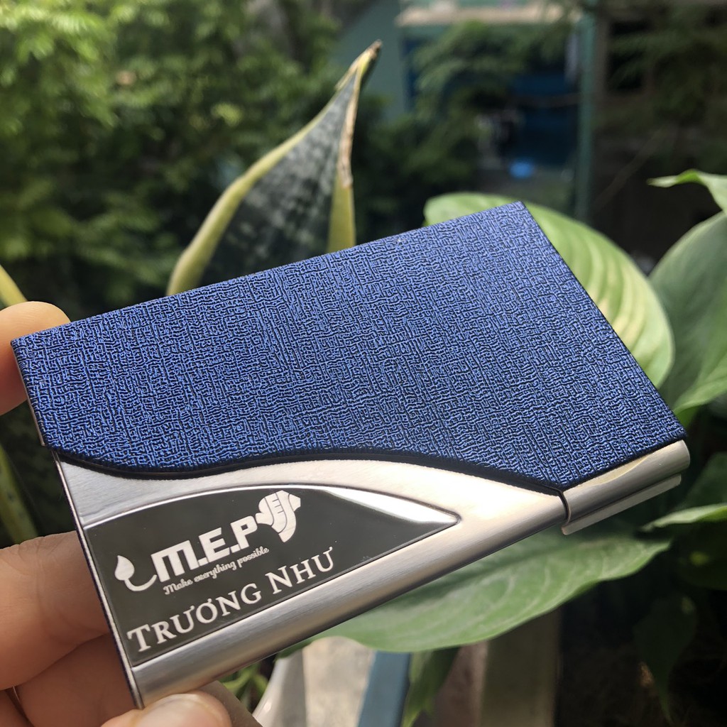 Hộp Đựng Name Card Da PU Cao Cấp NC020 Với Thiết Kế Sang Trọng Và Đẳng Cấp_Mẫu Mới Nhất [ Có Khắc Tên ]