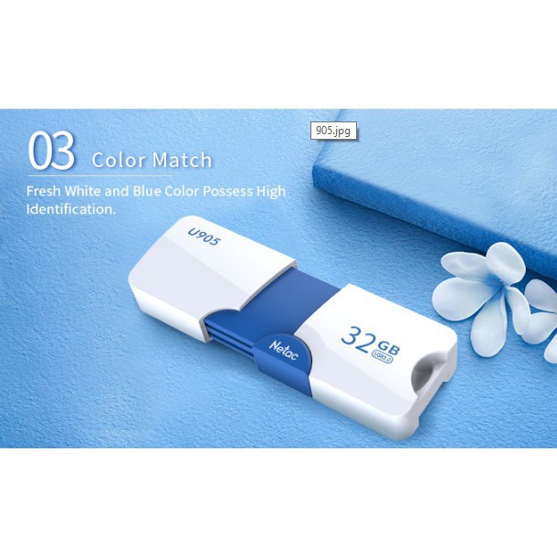 Mới Về - USB NETAC U905 32GB, Chuẩn 2.0 - Bảo hành chính hãng 60 tháng