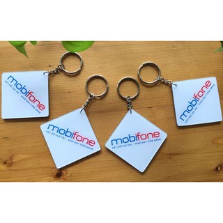 Móc khóa mica 2 mặt (In hình theo yêu cầu) Nhận in từ 3 cái.