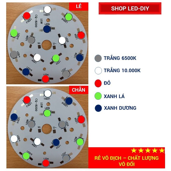 Đế tản nhiệt, mạch tròn  PCB hàn led luxeon 1w,3w dùng nguồn 48v | BigBuy360 - bigbuy360.vn