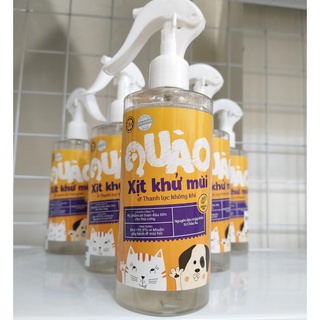 300ml - Xịt khử mùi chó mèo QUÀO - Xịt khử mùi thú cưng công thức muối kẽm an toàn