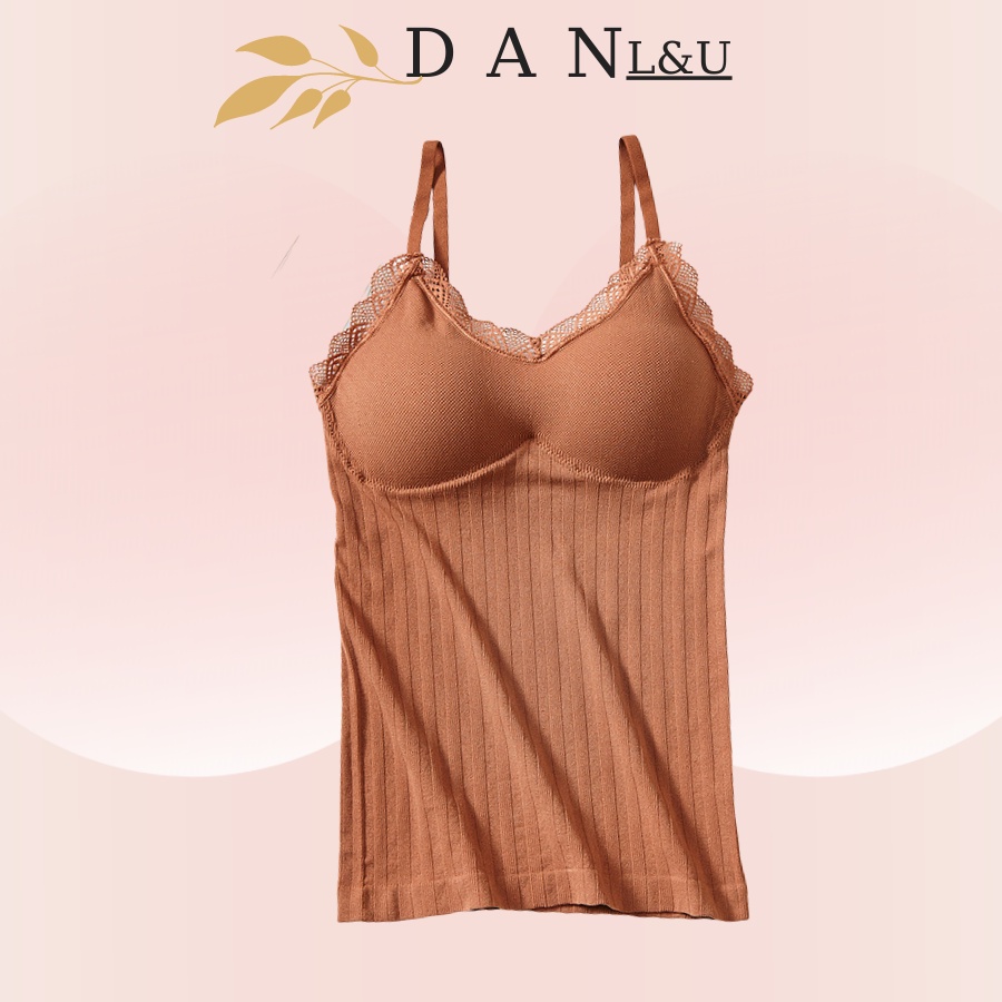 Áo Ngực Dáng Dài Cotton Co Dãn Có Đệm Thoải Mái DAN L&amp;U 3328