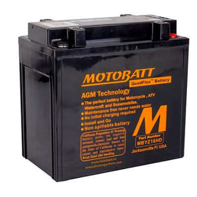 Bình điện/Acqui cho xe PKL Motobatt MTB-MBTYZ16HD 240A (12V-16.5A) cho Harley, Triump, Ducati...