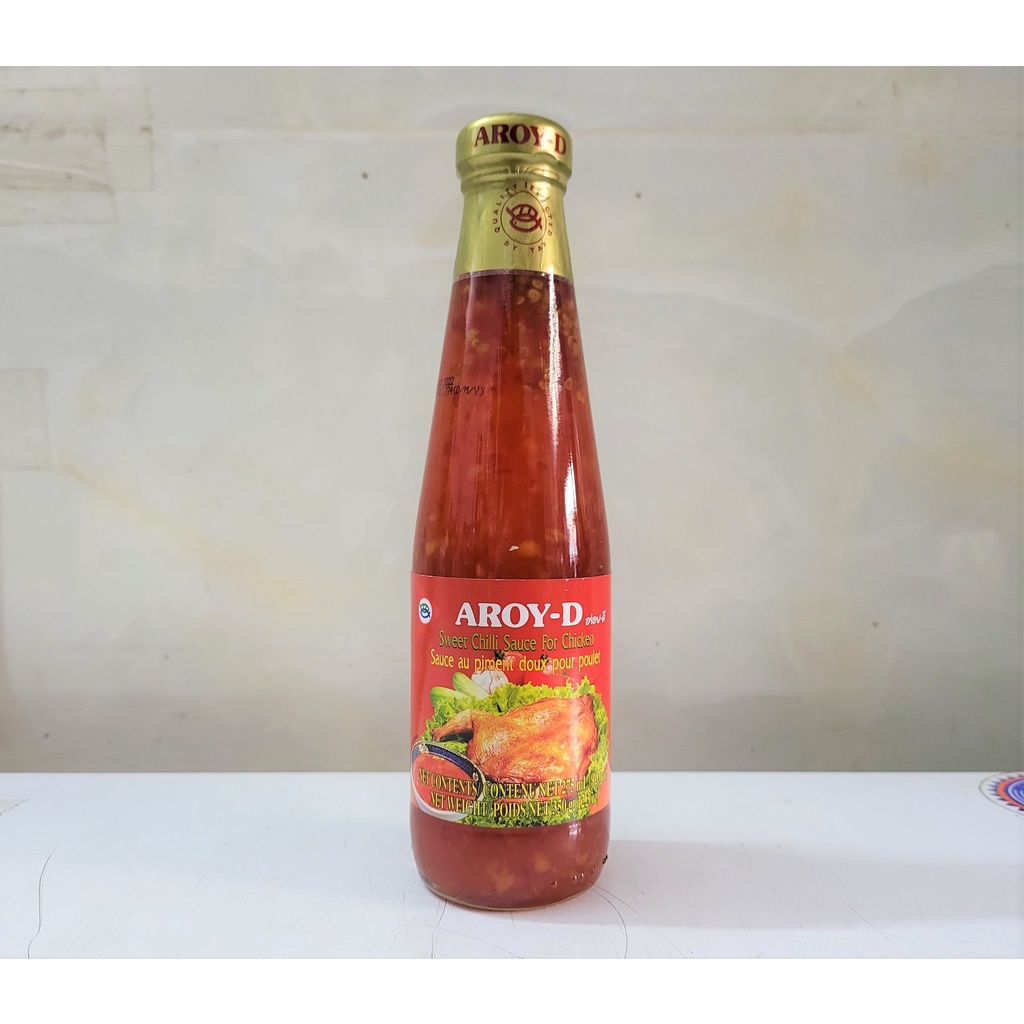 [Chai nhỏ 350g] NƯỚC CHẤM GÀ, THỊT NƯỚNG, HẢI SẢN [Thailand] AROY-D Sweet Chilli Sauce for chicken (pkg)