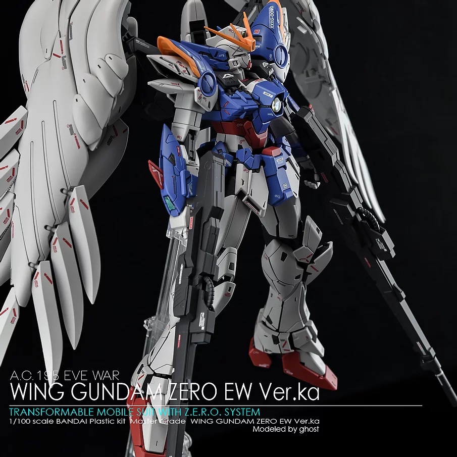 Decal Dán Trang Trí Xe Hơi GHOST MG Wing Zero Ew Ver.Ka 2.0 Chất Lượng Cao