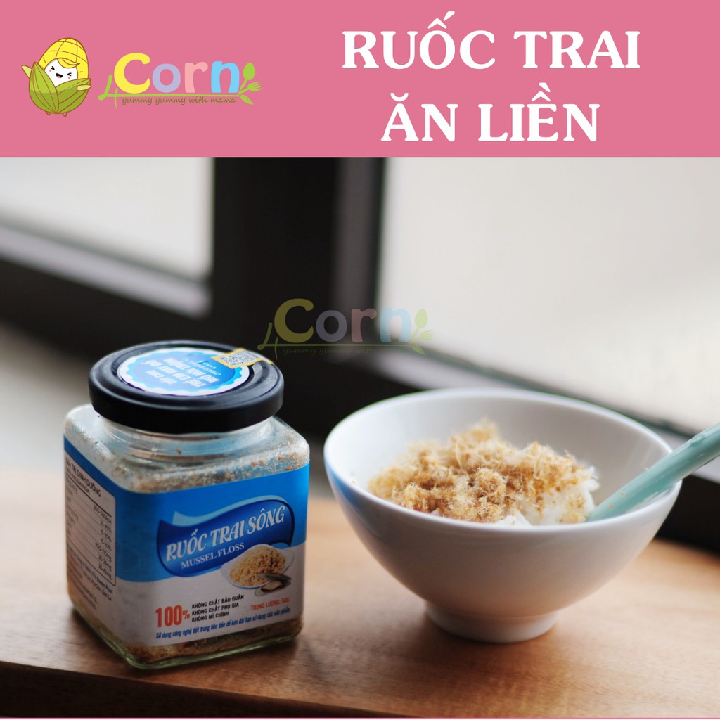 Ruốc trai sông - trộn cơm, cháo - Cho bé 12m+