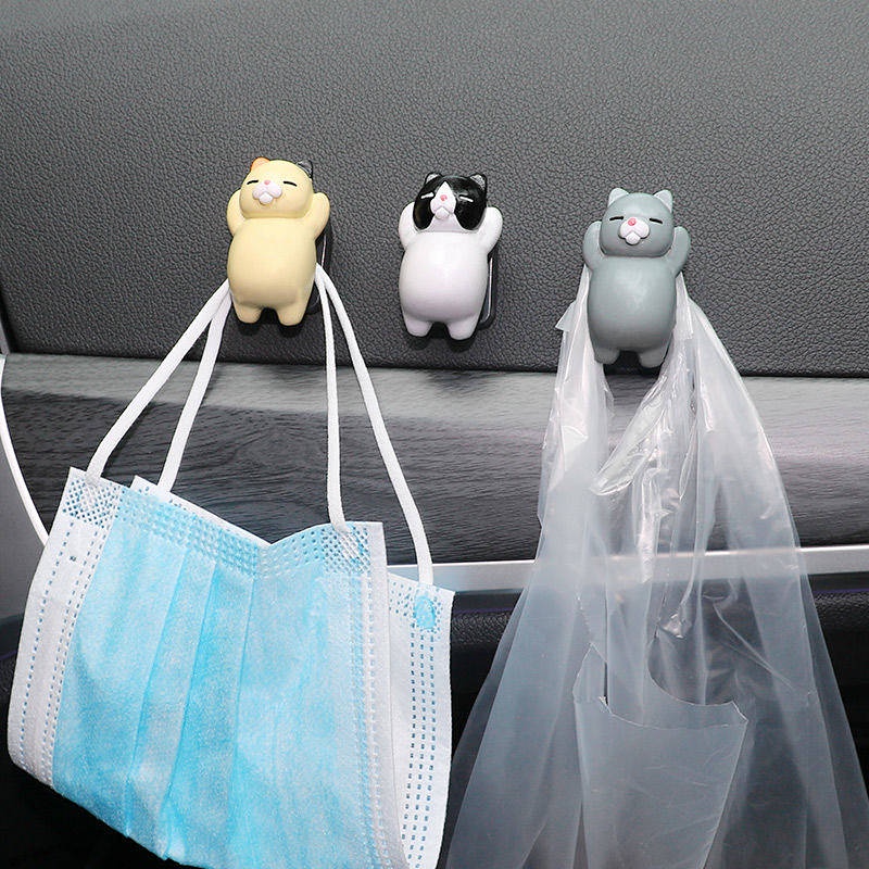 Car Interior Small Hook Car Front Row Decoration All Products Paste Female Cartoon Seat Back Car Hook car accessories sfsf