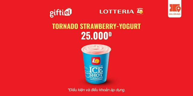 E-Voucher Lotteria Tornado Strawberry-yogurt