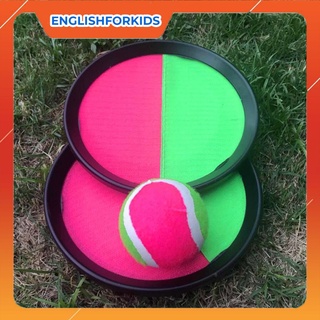 GC bóng tennis và đĩa, bóng hít dính Sticky Ball đường kính 6cm - English For Kid
