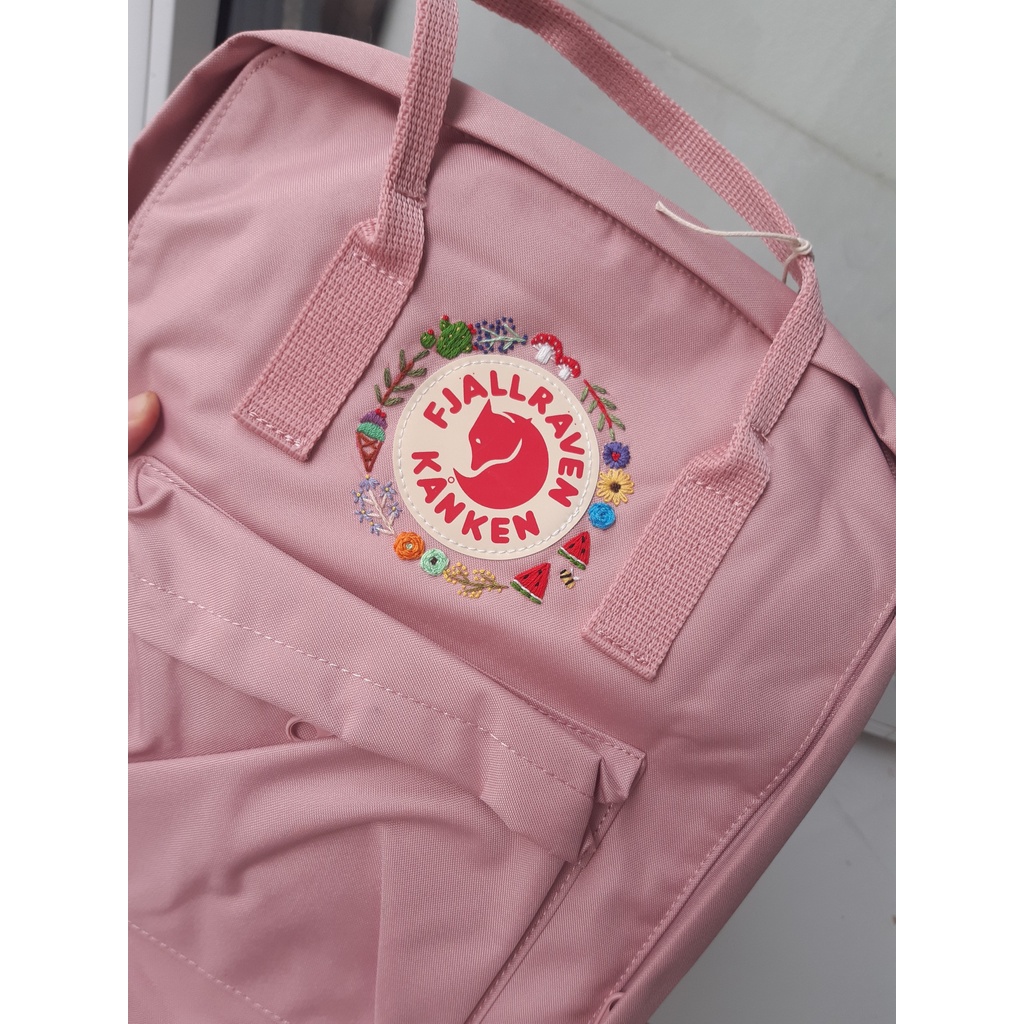 Balo Kanken Hồng Pastel Size Đi Học