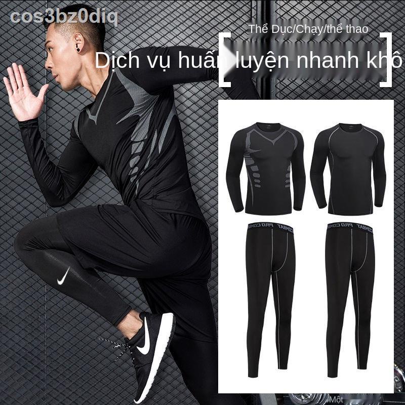 ㍿◑❀Quần tất nam quần đùi tập gym co giãn cao nhanh khô quần áo thể thao quần áo chạy bộ quần áo tập luyện bóng rổ nén đế