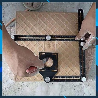 💢 Thước đa năng định vị khoét lỗ gạch men - Thước đo cắt gạch ốp lát nền kiểu gấp khúc ☪️☪️☪️