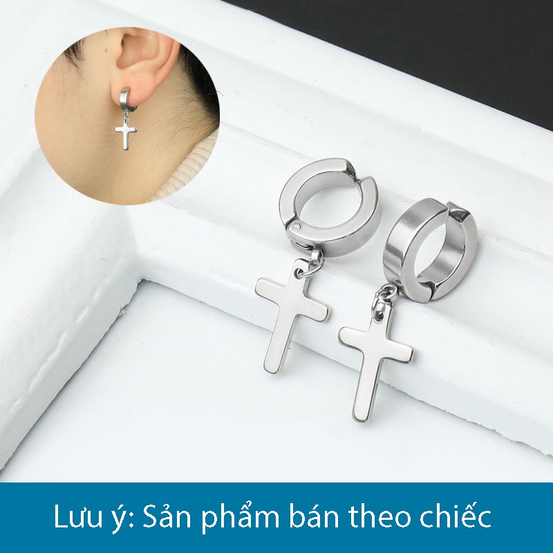 Khuyên Tai Nam Dạng Kẹp Không Cần Bấm Lỗ - Thánh Giá