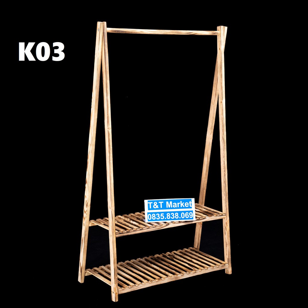 FreeShip🔥 Kệ treo quần áo chữ A 2 tầng. Giá treo quần áo. Kệ gỗ Decor. Tặng kèm Tô Vít