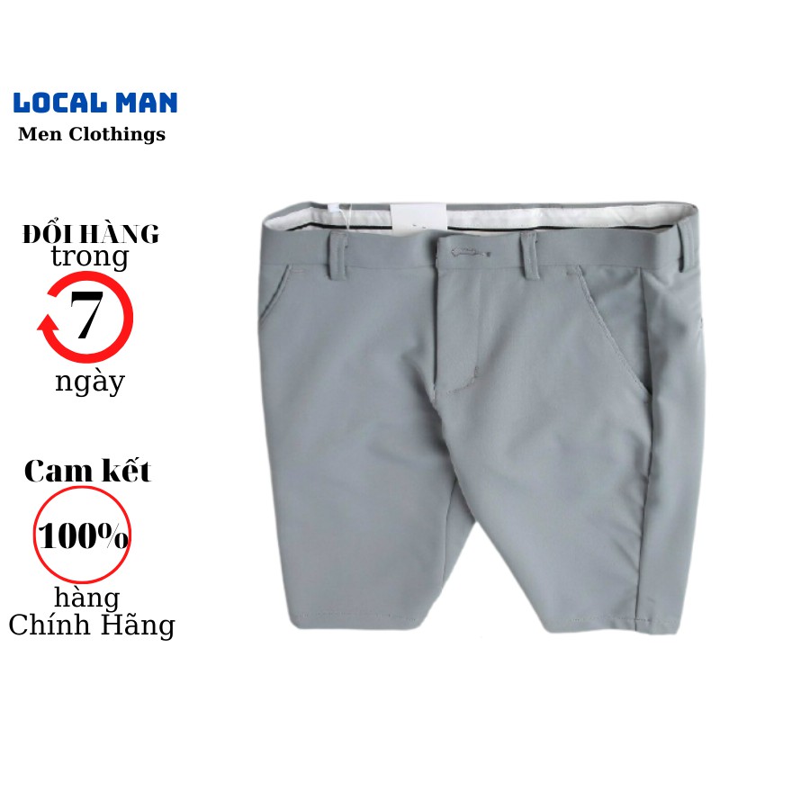 Quần short nam chất liệu vải Tây Âu cao cấp co dãn 4 chiều, sang trọng, lịch lãm - LOCAL MAN.