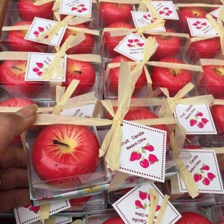 SÁP NẾN HÌNH QUẢ TÁO ĐỎ