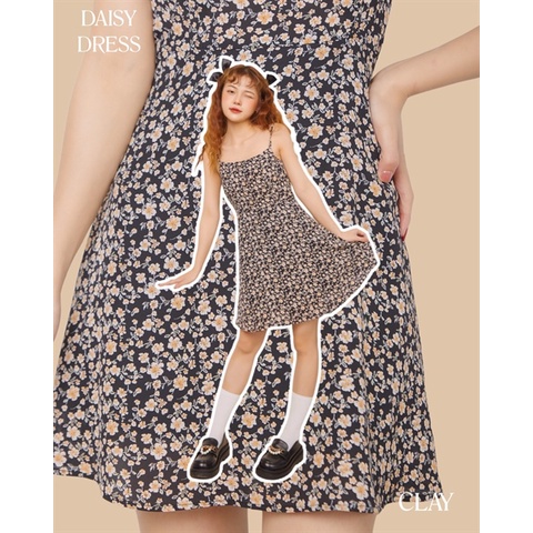 [CLAY] DAISY DRESS Váy hai dây hoa nhí | BigBuy360 - bigbuy360.vn