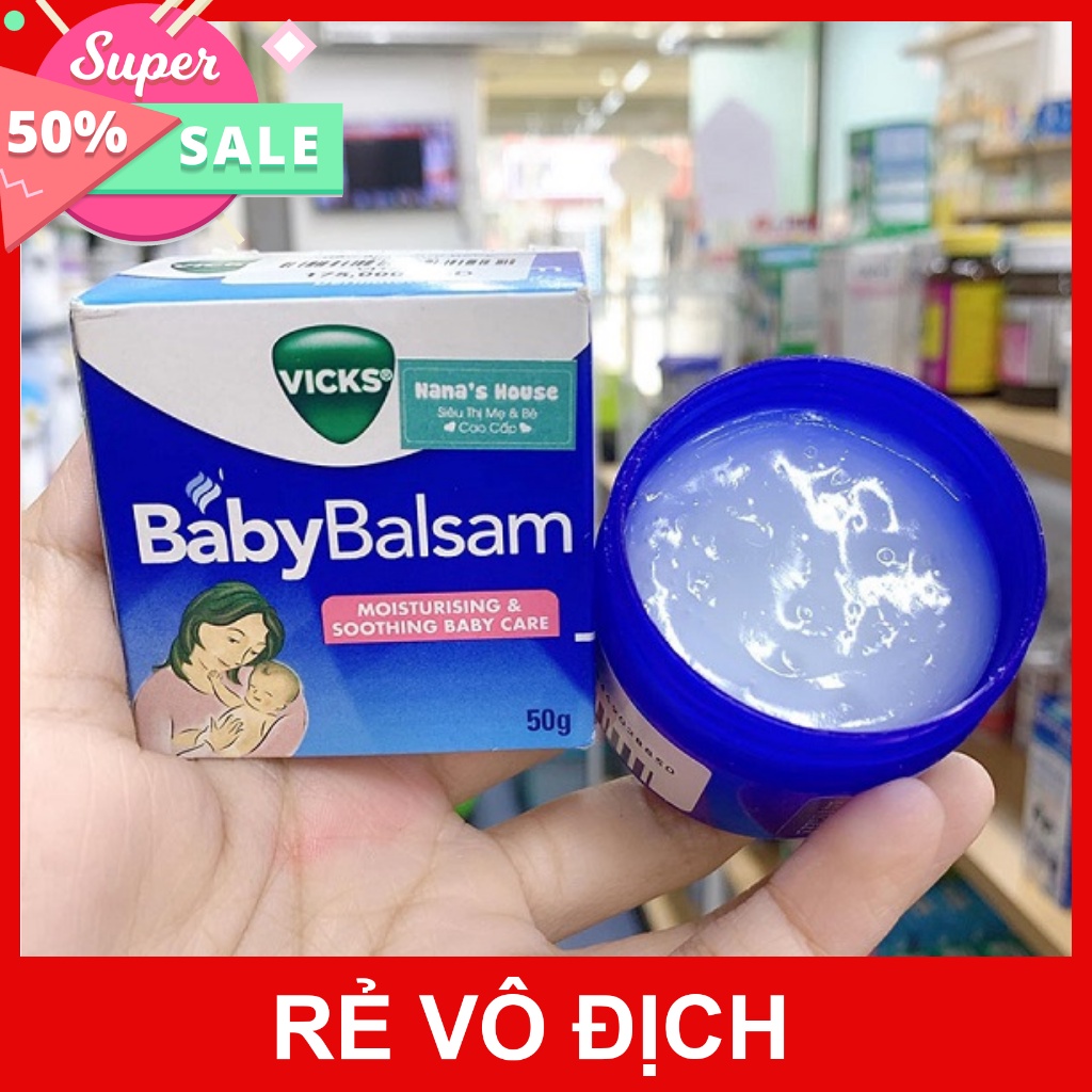 Kem bôi giữ ấm ngực giảm ho BabyBalsam Vicks