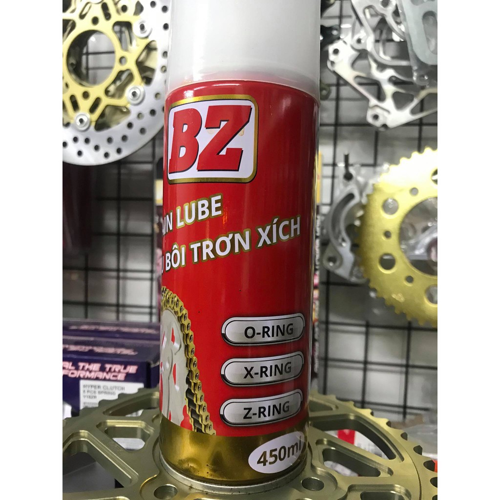 [BZ BÔI TRƠN SÊN] BZ CHAIN LUBE 450ML - BÁM DÍNH DẠNG TƠ NHỆN