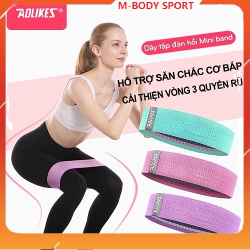 Dây đàn hồi tập gym, kháng lực tập mông - M-BODY SPORT