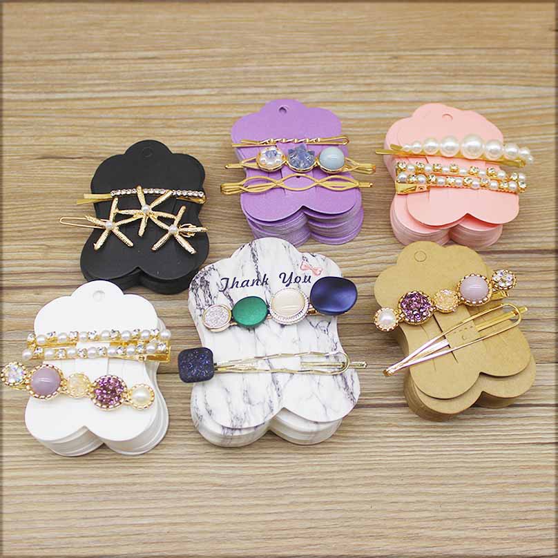 Set 100 Kẹp Tóc Họa Tiết Đá Hoa Cương Sang Trọng