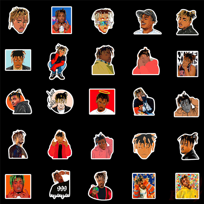 50Pcs/Set ❉ Juice WRLD Series 01 Stickers ❉ HipHop Singer DIY Fashion Waterproof Doodle Decals Stickers