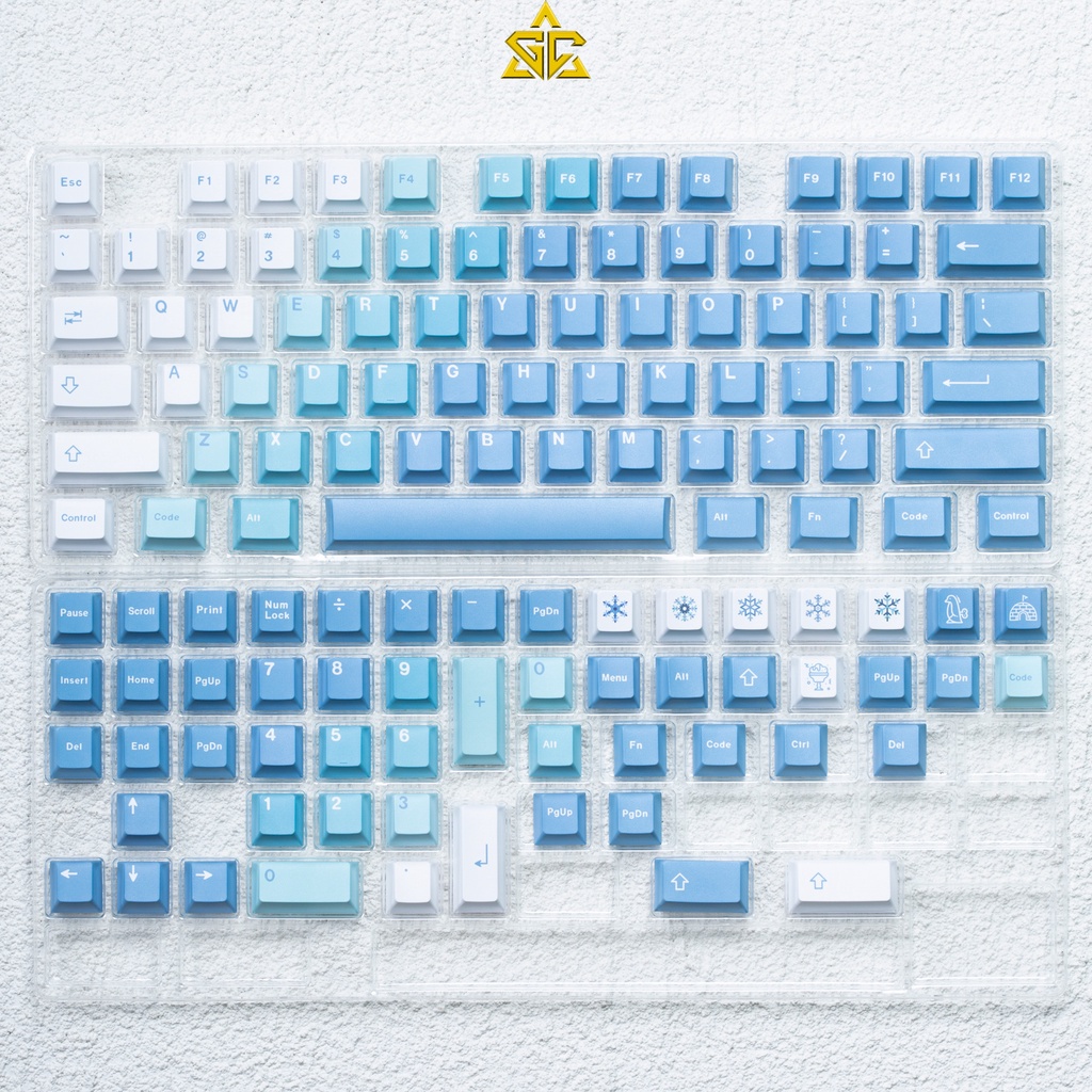 Keycap GMK Yetti Clone 129 nút Profile CHERRY PBT Nhám