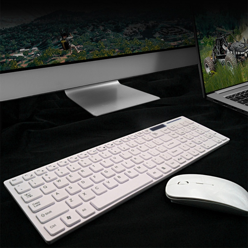 Bộ Bàn Phím Và Chuột Không Dây Hai Kích Thước Yên Tĩnh Cho Windows Máy Tính PC