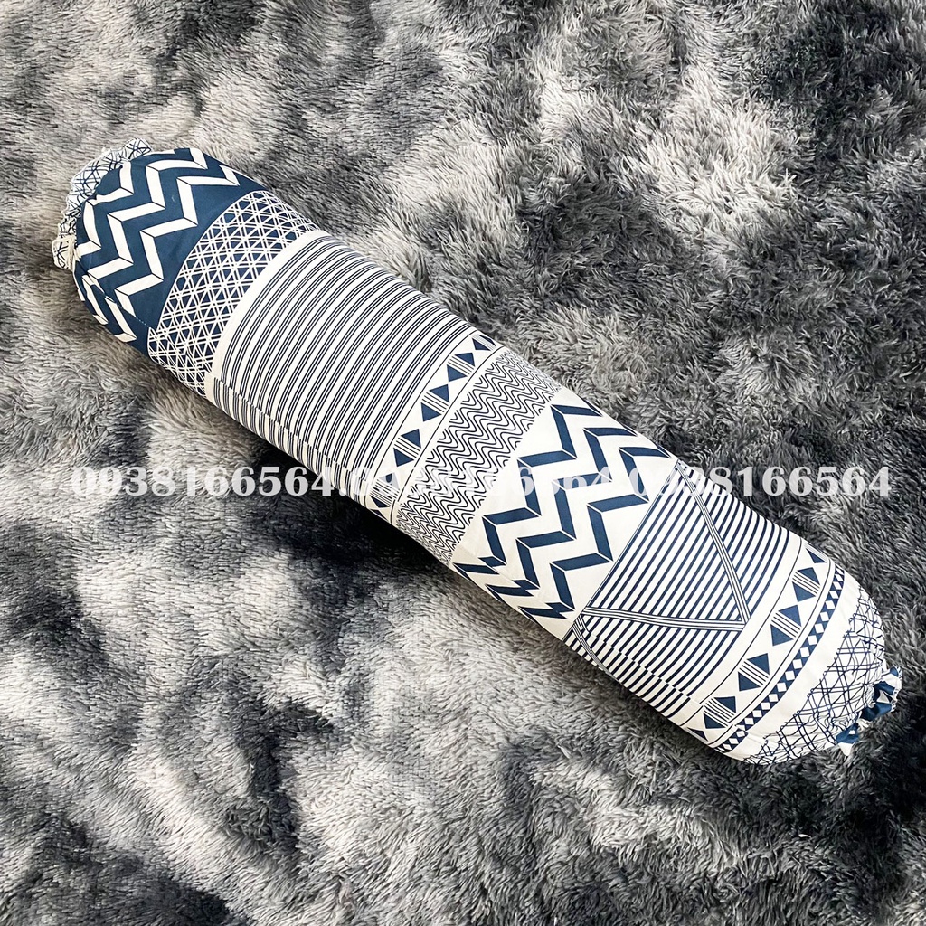 TRỌN BỘ COTTON POLY 5 MÓN CHĂN PHAO DÀY DẶN HÀNG VN THỔ CẨM XANH DƯƠNG - ĐỦ KÍCH THƯỚC