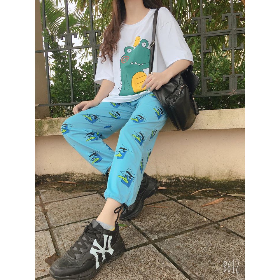 Quần cartoon pants, quần hoạt hình cực kì cute hot nhất năm 2020 ( ảnh và video thật)