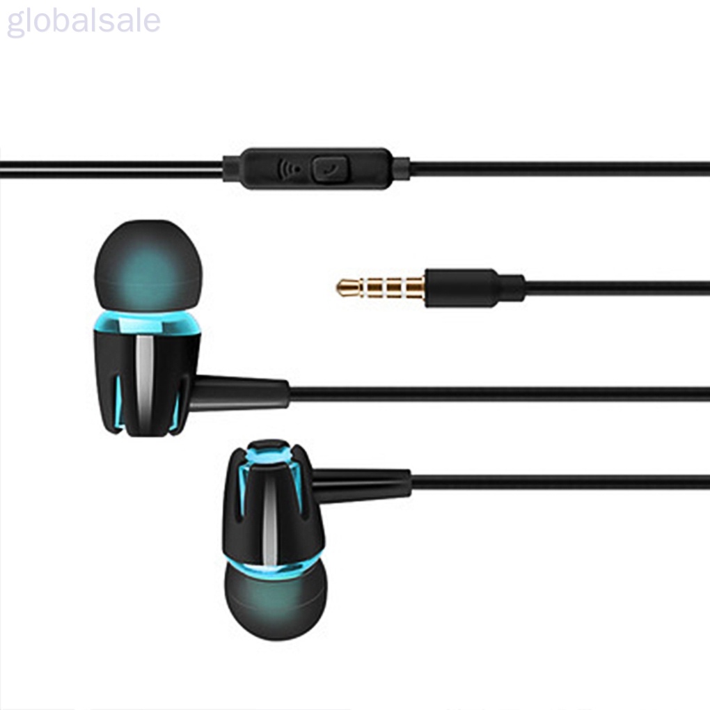 Tai Nghe Nhét Tai Thể Thao Có Dây 3.5mm Kèm Mic Cho Điện Thoại