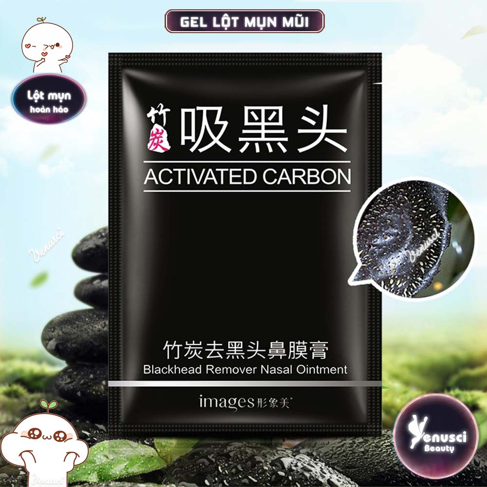 Miếng gel lột mụn mũi than tre hoạt tính Images sạch mụn se lỗ chân lông giảm bã nhờn