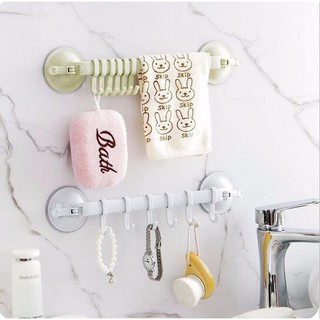 Combo 2 Thanh treo 6 móc hút chân không siêu chắc