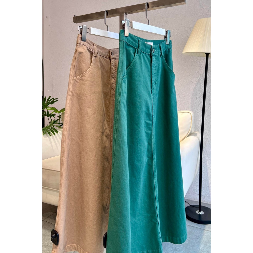 GOÛT DE JUN - Chân váy jeans dài nữ - Cody Jean Skirt