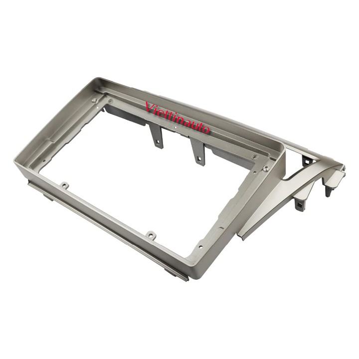 Mặt dưỡng xe Vios cho lắp màn hình 9 In 2006-2012 Kèm rắc nguồn - Màu bạc Kèm