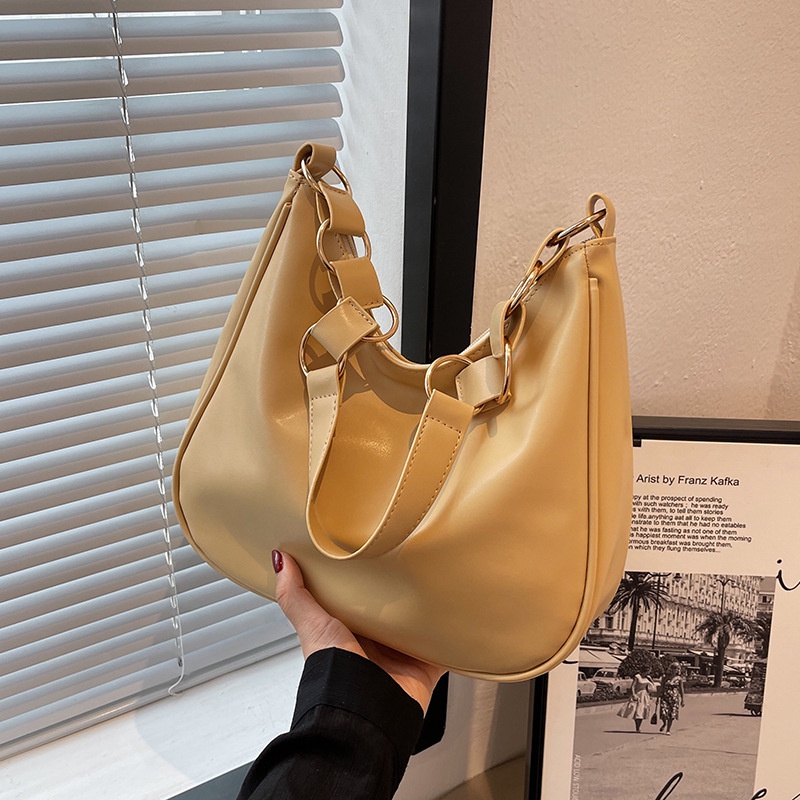 Túi Đeo Vai Màu Sắc Đơn Giản Phong Cách Anh Quốc Cho Nữ