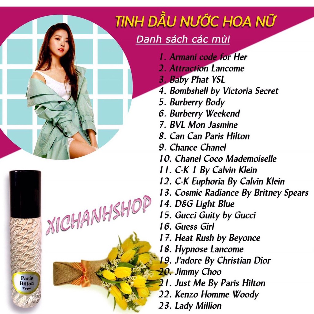 Tinh dầu nước hoa Rose Caramel 10ml - chai lăn bỏ túi