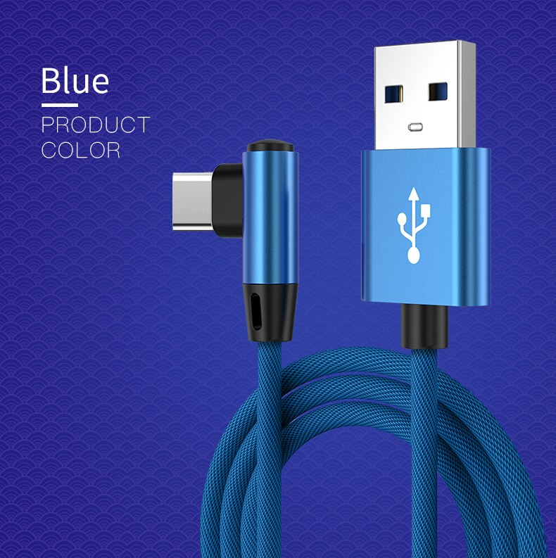 Dây Cáp Sạc Nhanh Tzzzzl 90 Độ Dài 1M Chuyên Dụng Cho Điện Thoại Android