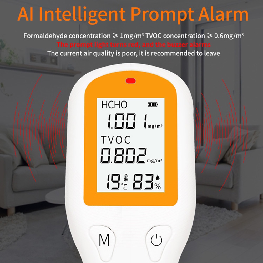 Máy dò chất lượng không khí PCBFUN phát hiện lượng TVOC độ chính xác cao cao cấp tiện dụng