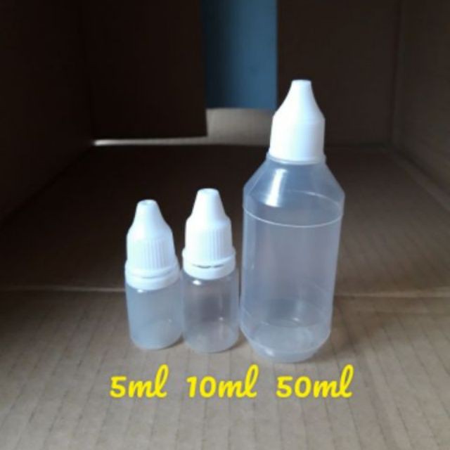 100 Vỏ Lọ chai nhựa nhỏ mắt 5ml/10ml/30ml/50ml - Chai lọ mỹ phẩm - Lo chiet muc - chai lo my pham - lo nho mat