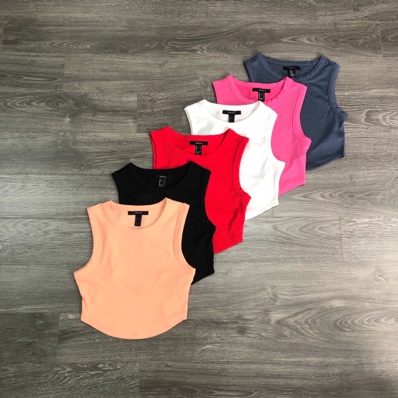 Áo thun croptop vạt bầu nhiều màu hot