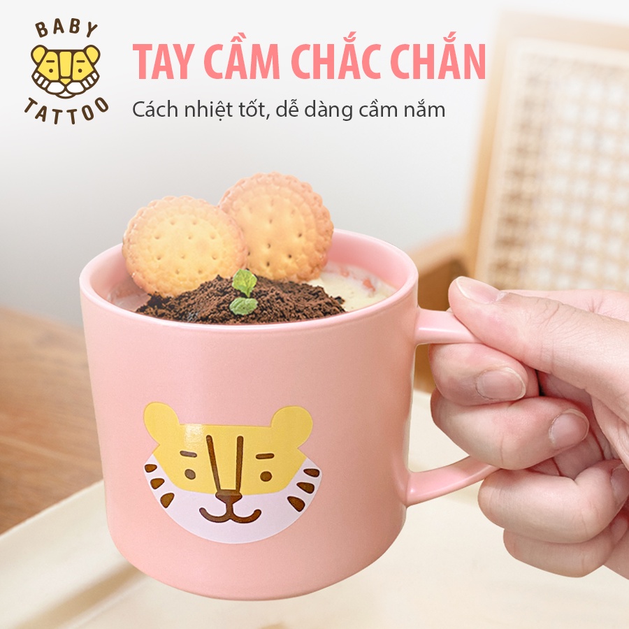 Ly Sứ, Ly Cà Phê, Ly Uống Nước Hình Con Hổ Dễ Thương BABY TATTOO