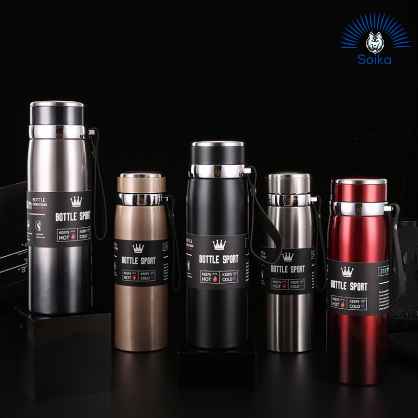 Bình Giữ Nhiệt SOIKA SB091 Inox 316 Cách Nhiệt Chân Không