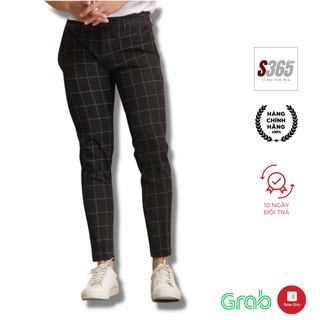 Quần tay nam kẻ caro vuông đặc biệt tôn dáng hack cân nặng thời trang S365 - QAK